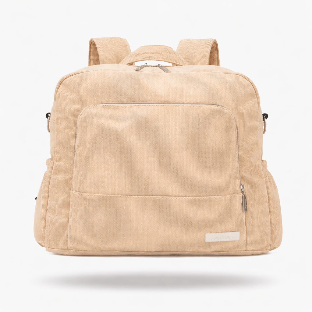 Sac à langer en velours côtelé Beige