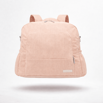 Sac à langer en velours côtelé Rose poudré