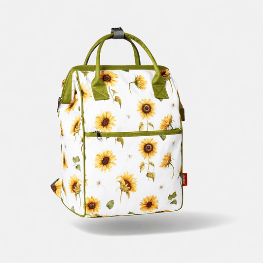 Sac à langer fleuri Blanc-Vert Floral