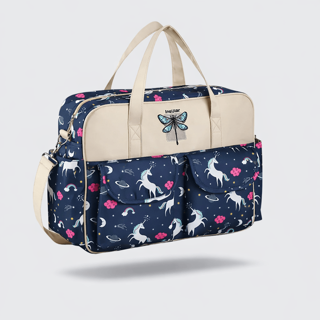 Sac à langer licornes Bleu foncé licorne