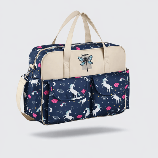 Sac à langer licornes Bleu foncé licorne