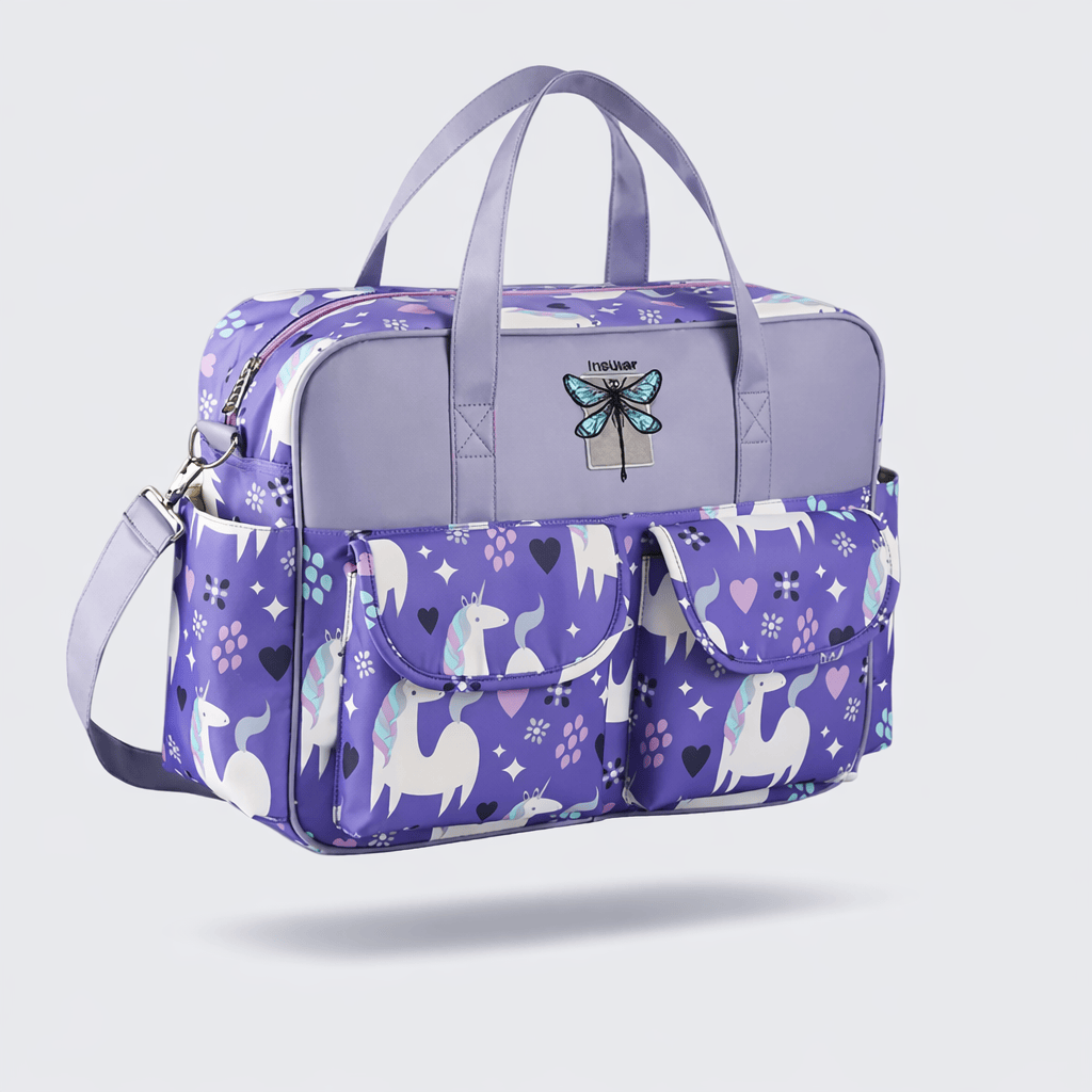 Sac à langer licornes Violet licorne
