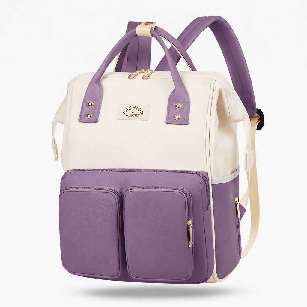 Sac à langer mixte VIolet-Blanc