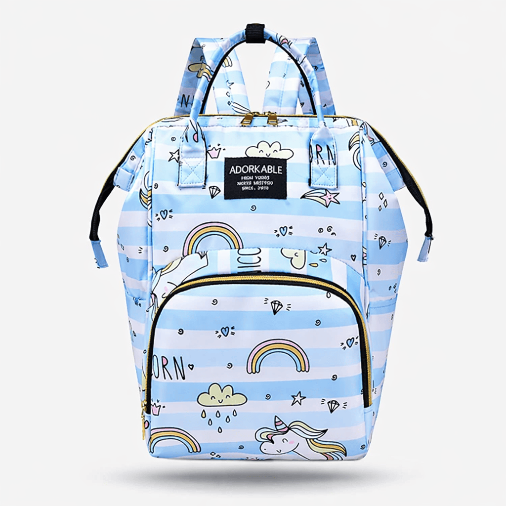 Sac à langer original Bleu / licorne