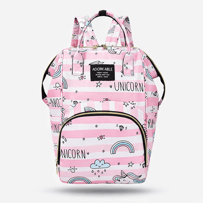 Sac à langer original Rose / licorne