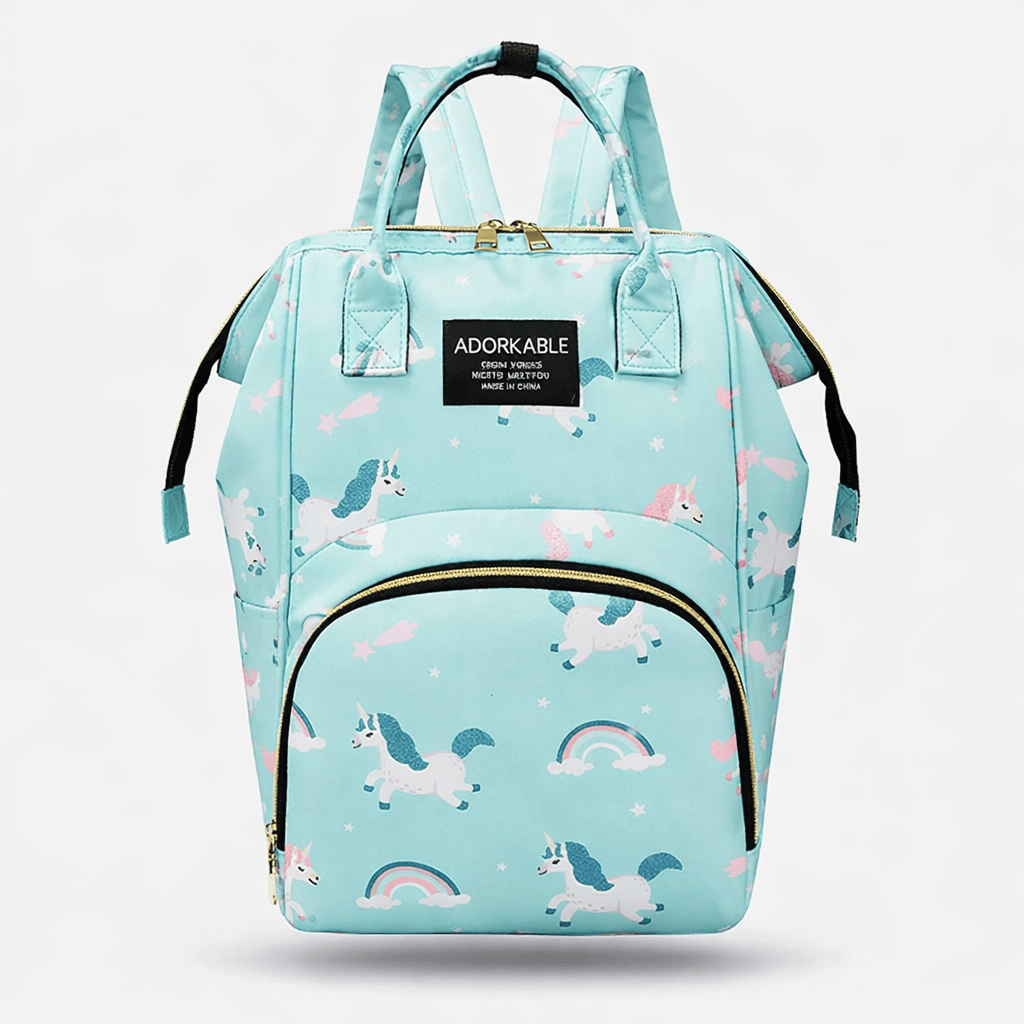 Sac à langer original Vert / licorne
