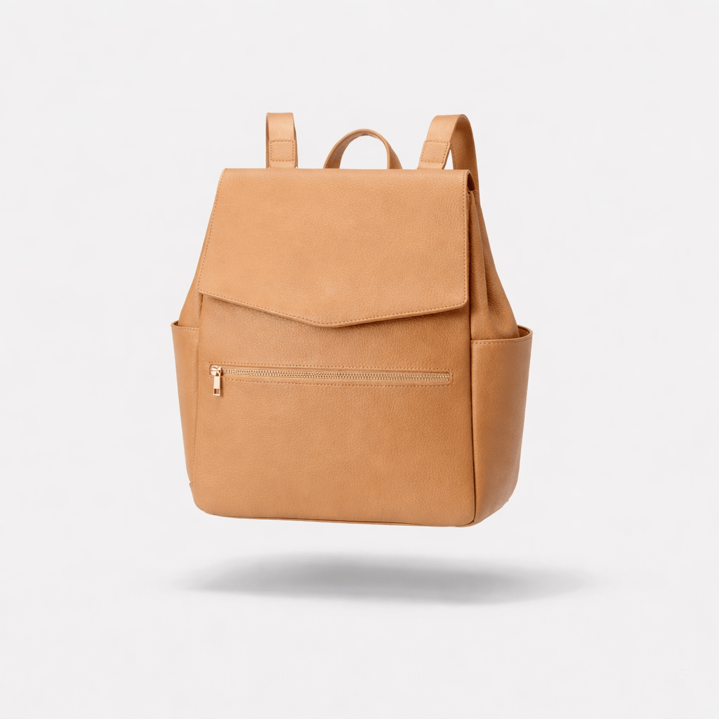 Sac à langer simili cuir Beige