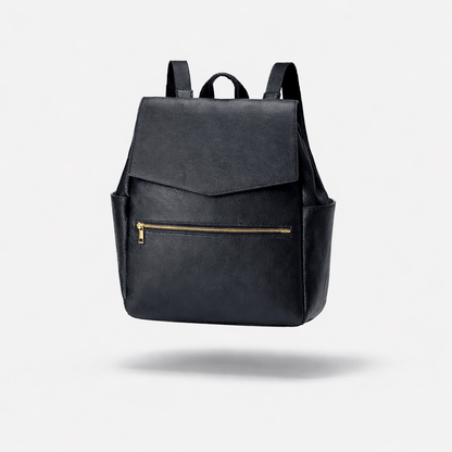 Sac à langer simili cuir Noir