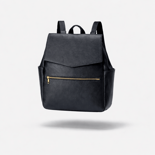 Sac à langer simili cuir Noir