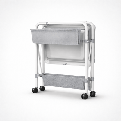 Table à langer avec paniers latéraux Métal