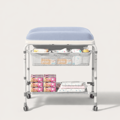 Table à langer avec paniers latéraux Métal