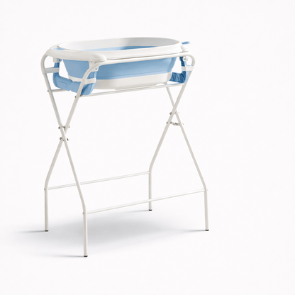 Table à langer avec siège de bain Bleu