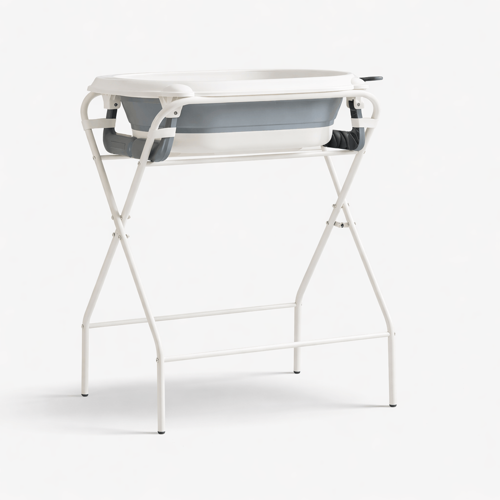 Table à langer avec siège de bain Gris