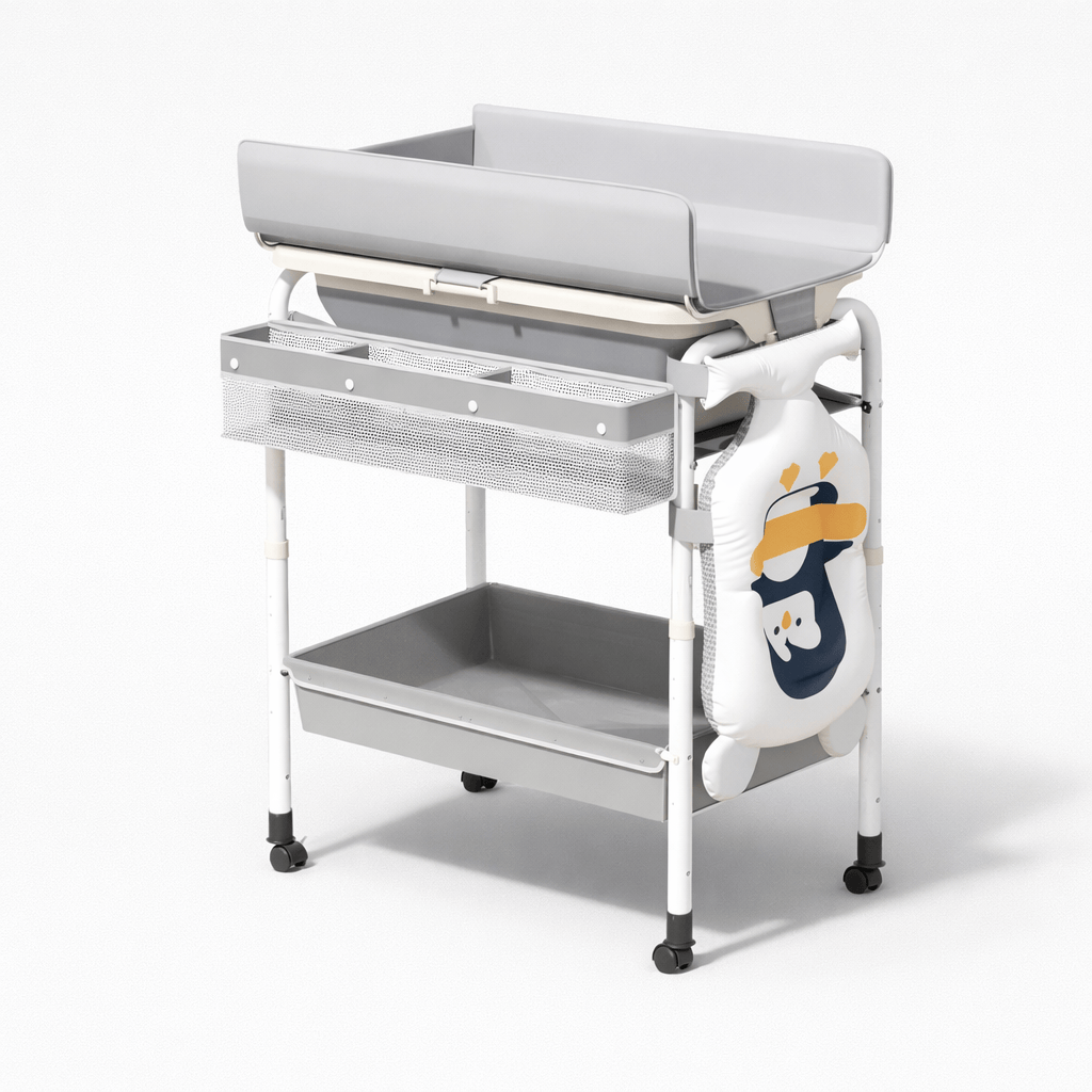 Table à langer multifonctionnelle Gris