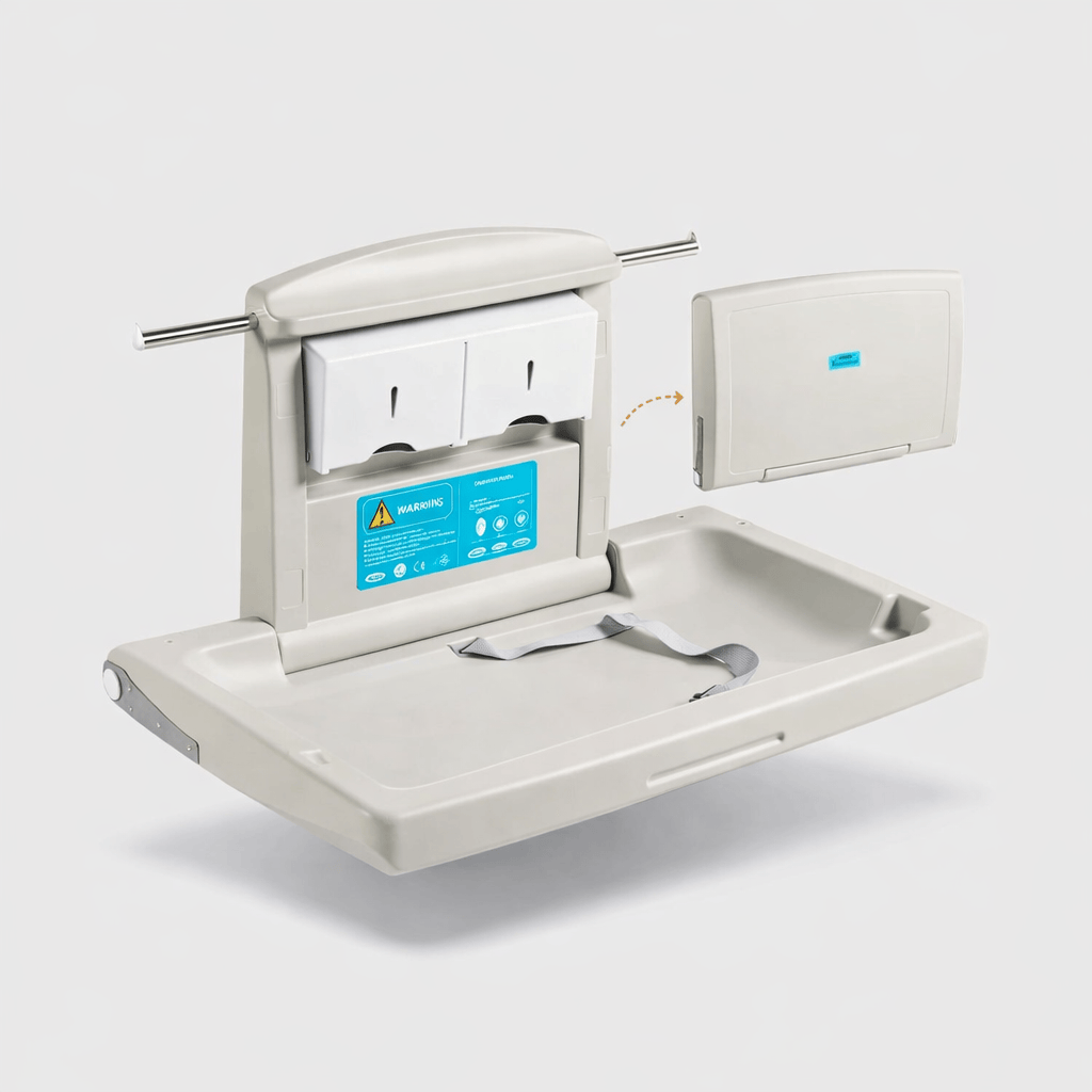 Table à langer murale Gris