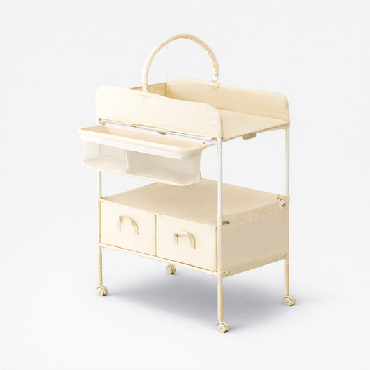 Table à langer pliable et ajustable Beige
