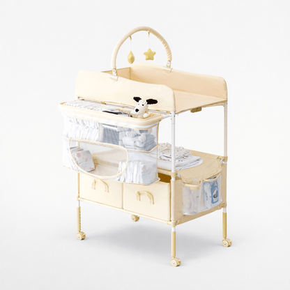 Table à langer pliable et ajustable Beige