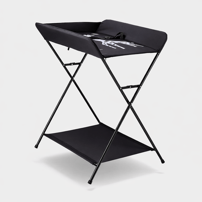 Table à langer pliable noire Noir