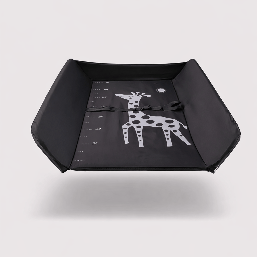 Table à langer pliable noire Noir