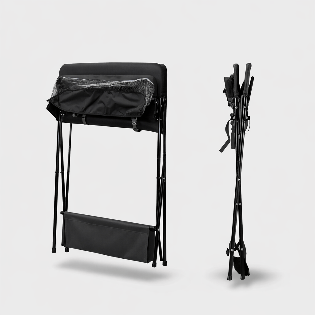 Table à langer pliable noire Noir