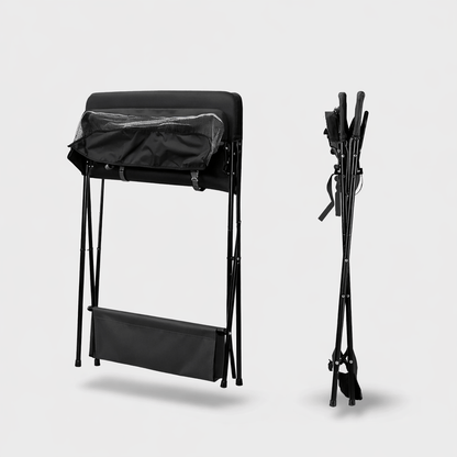 Table à langer pliable noire Noir