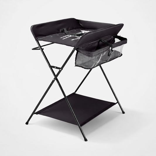 Table à langer pliable noire Noir