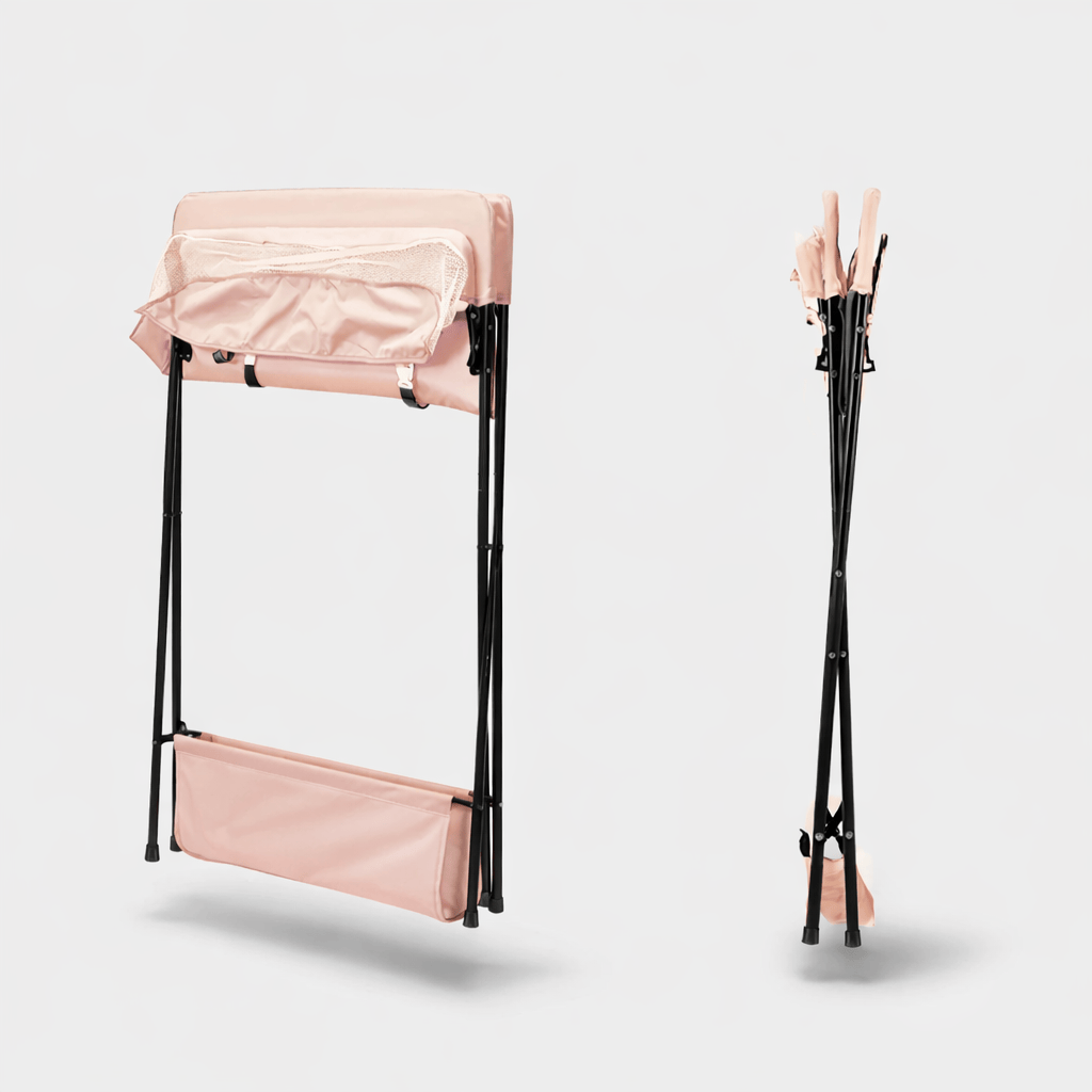 Table à langer pliable rose Rose