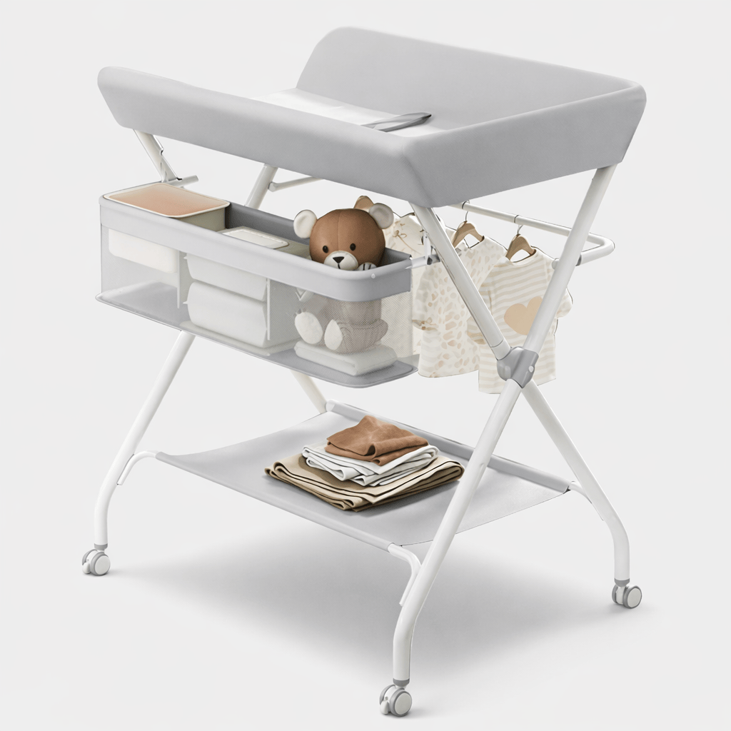 Table à langer réglable et mobile