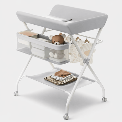 Table à langer réglable et mobile