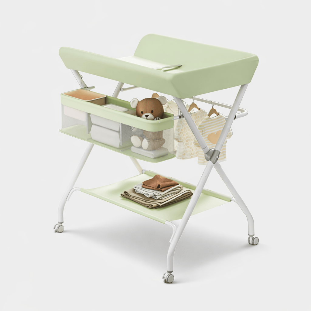 Table à langer réglable et mobile