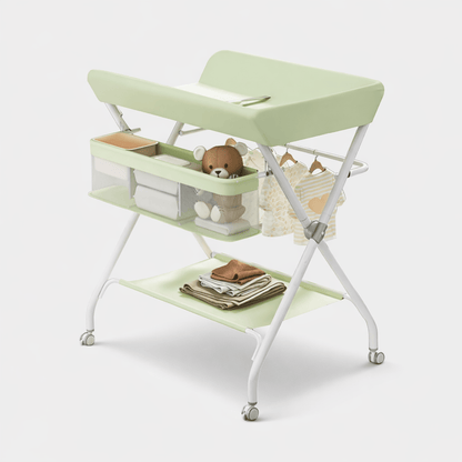 Table à langer réglable et mobile