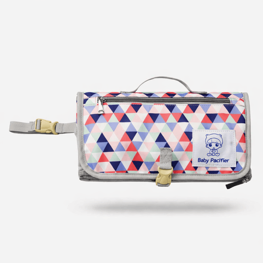 Tapis à langer nomade imperméable Bleu/rouge