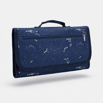 Tapis à langer transportable Bleu foncé